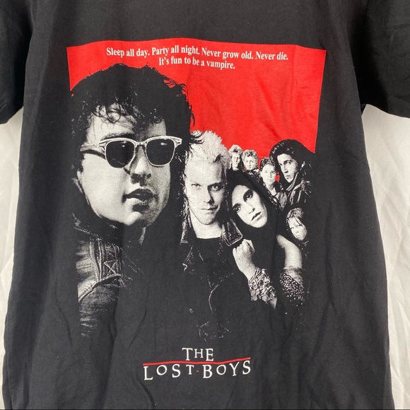 The Lost Boys Graphic Black Short Sleeve T-Shirt S - Picture 2 of 9